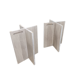 SUPPORTS CHENE MASSIF COULEUR BOIS D'ECHAFAUDAGE - 4 PIECES