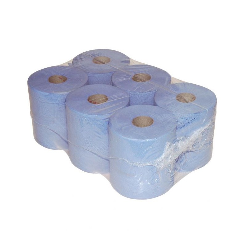 PAPIERROL BLAUW BREEDTE 20 CM LENGTE 300 M PER 6 STUKS