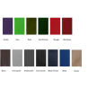 PARURE COULEUR VERT POUR CATAFALQUE ALUMINIUM