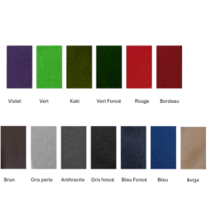 PARURE COULEUR BORDEAU POUR CATAFALQUE ALUMINIUM