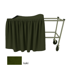 DRAPERIE IN KAKI VOOR ALUMINIUM KATAFALK