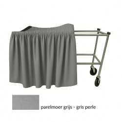 DRAPERIE IN PARELMOER VOOR ALUMINIUM KATAFALK