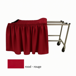 DRAPERIE IN ROOD VOOR ALUMINIUM KATAFALK
