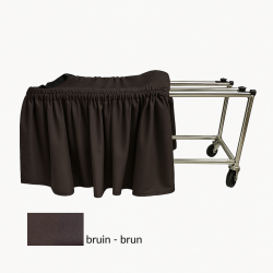 DRAPERIE IN BRUIN VOOR ALUMINIUM KATAFALK