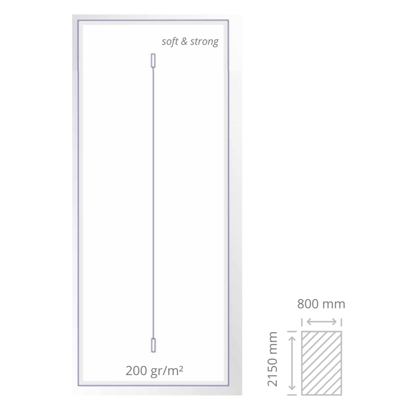 GAINE BIODEGRADABLE DOUX 220 X 80 CM