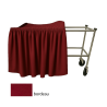 DRAPERIE IN BORDEAU VOOR ALUMINIUM KATAFALK