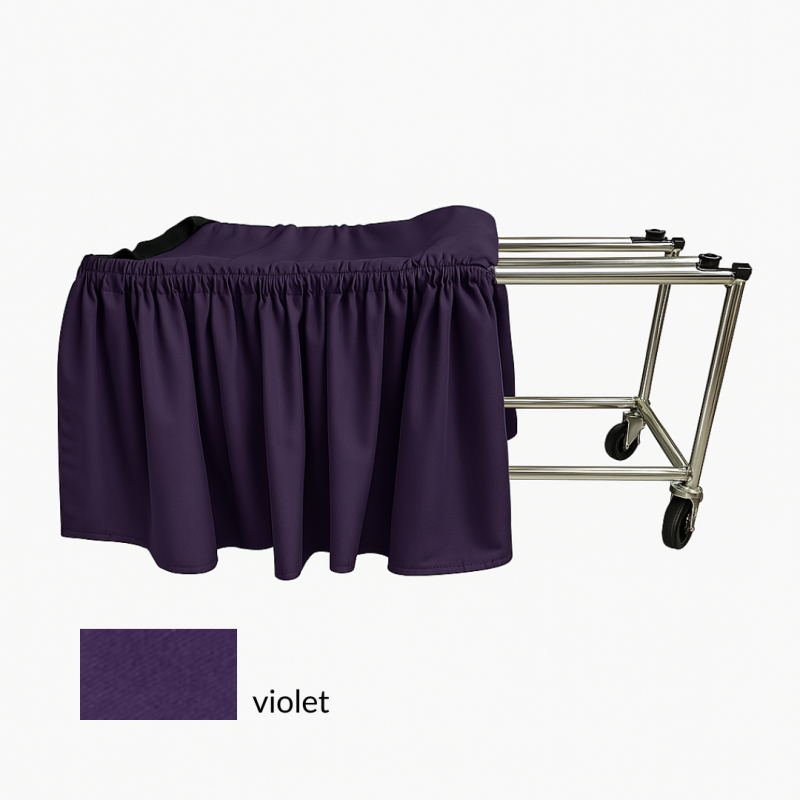 PARURE COULEUR VIOLET POUR CATAFALQUE ALUMINIUM