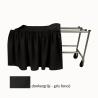 PARURE COULEUR GRIS FONCE POUR CATAFALQUE ALUMINIUM